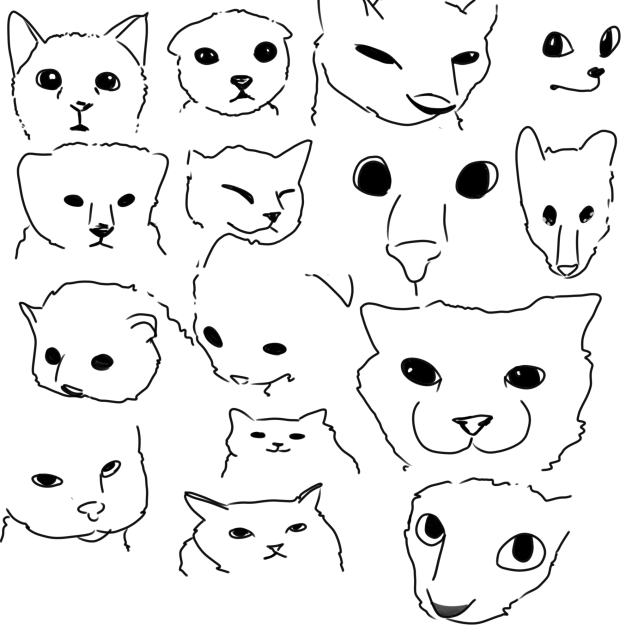 cat meme practice - ibisPaint