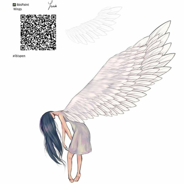 Angel wings brush