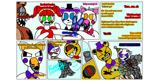 N-o. p3(redrawn) Fnaf fan comic