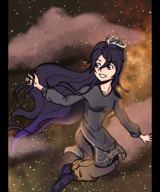 Princess in the night sky