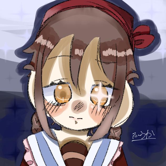 オレンジの子🧡(目が)