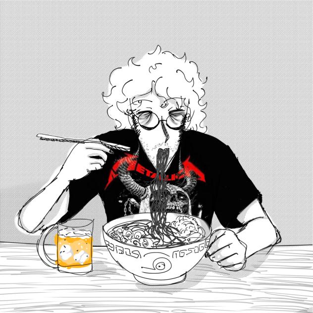 Xavi eating ramen 🍜9w9