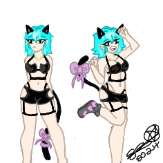 slvtty anime(with cat accessories)