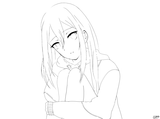 宵崎さん　線画