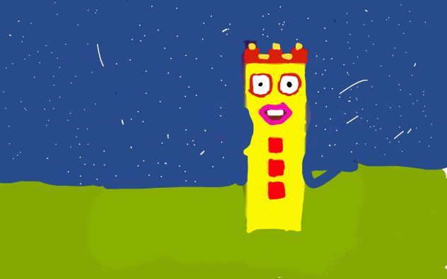 numberblock 3 in minecraft