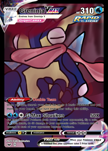 Greninja VMAX custom card