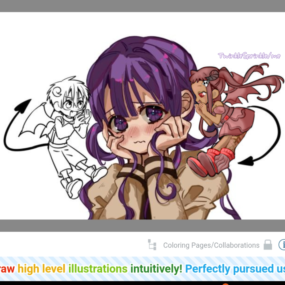 I did a fake collab with somebody! - ibisPaint