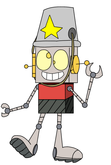 Robot Jones with Star Bucket