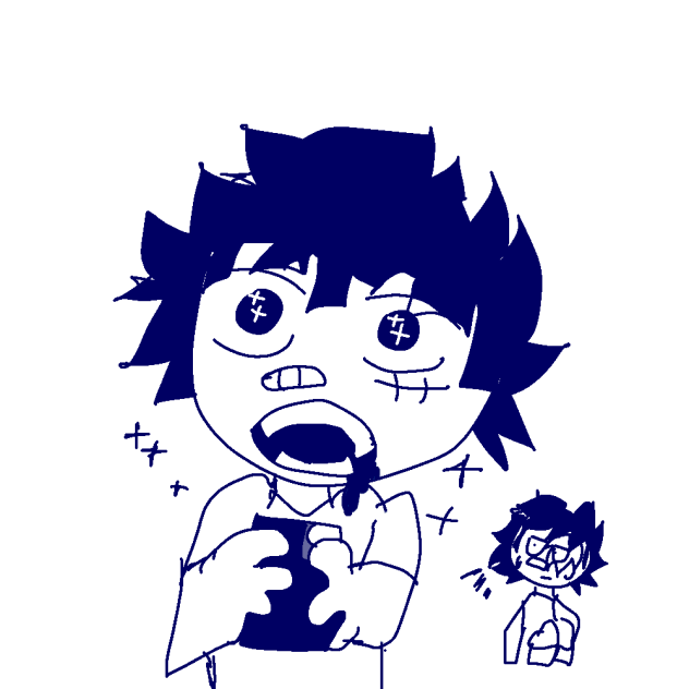 Luffy found a beetle.