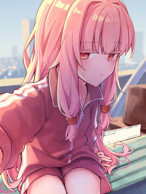 茜ちゃんと誰かに送る写真
