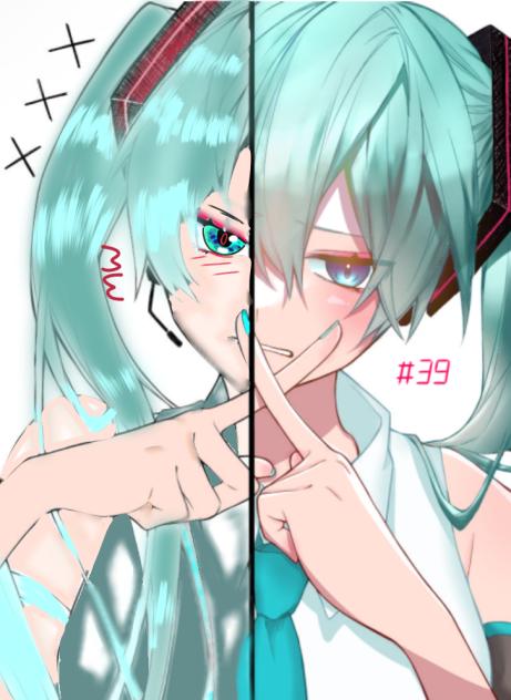 Miku Collab 🥬🪺👗🤖POST
