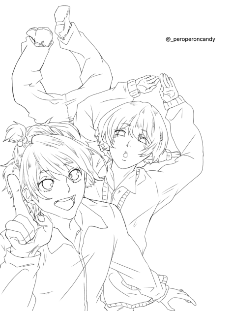 線画 100いいね記念