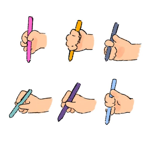 ways to hold a pen