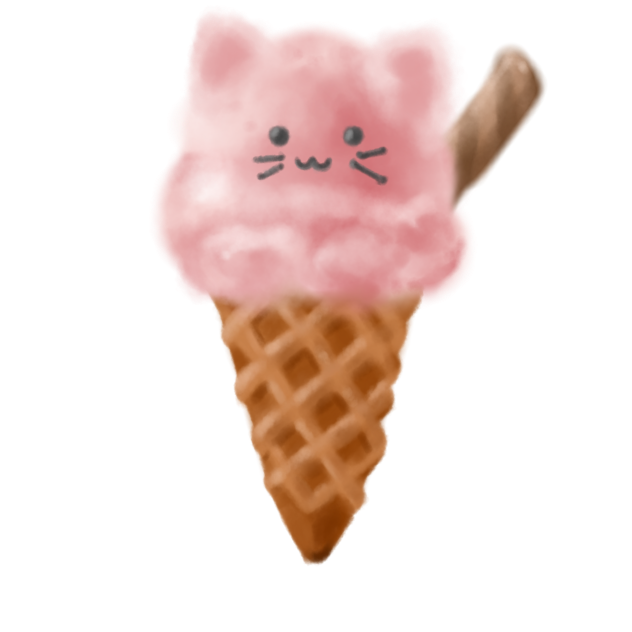 Strawberry ice cream 😺