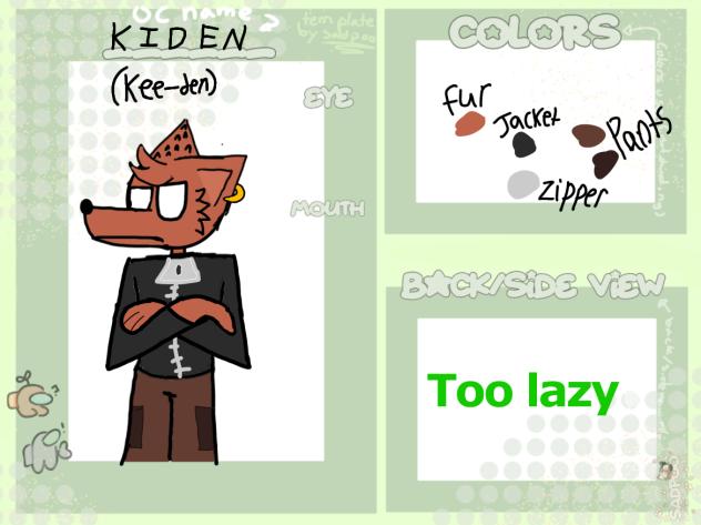 Kiden ref sheet