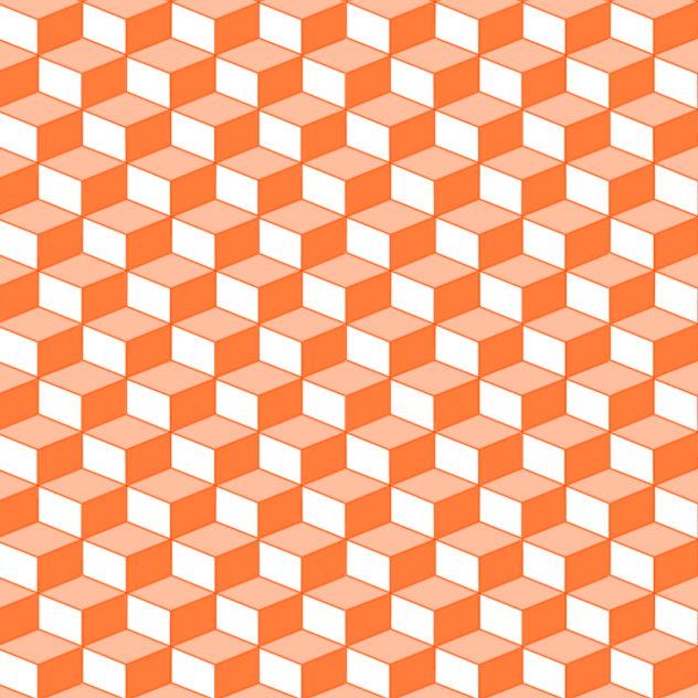 Japanese Pattern III - Orange