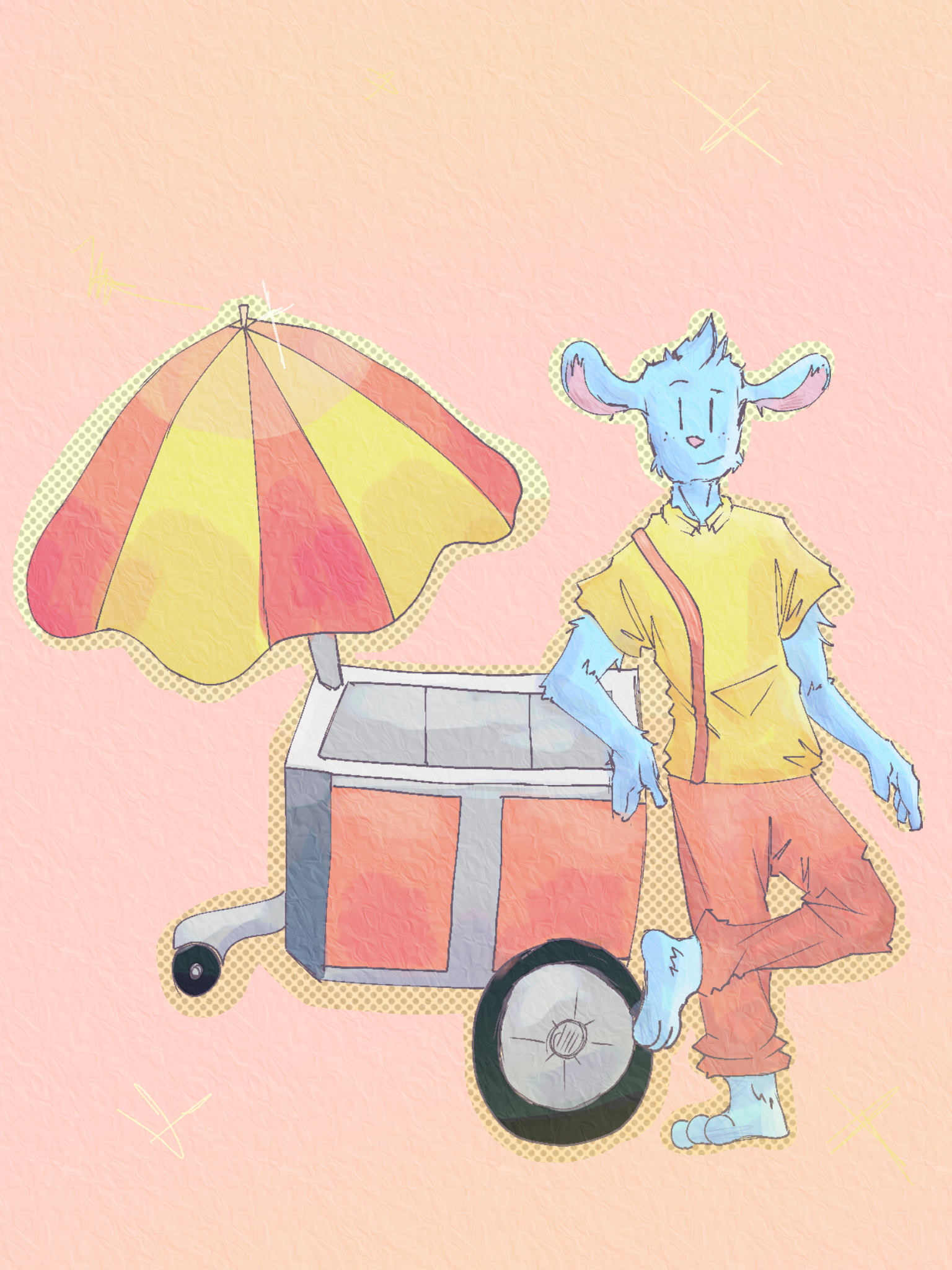 nice cream guy!! - ibisPaint