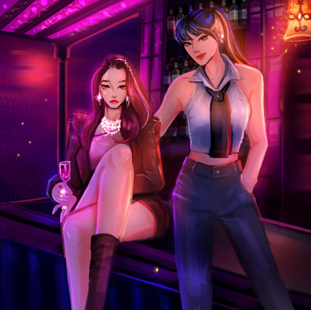 WJSN bona and seolA fanart