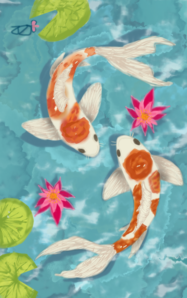 Koi Fish 🐟🐟🐟🪷🪷🪷🪷🪷 - ibisPaint