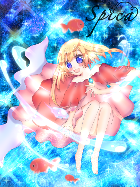 企画イラスト『金魚娘』