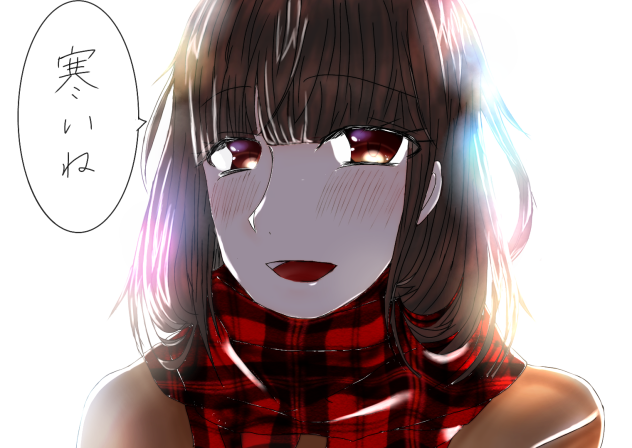 マフラー美少女