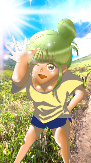 まぶしい女子