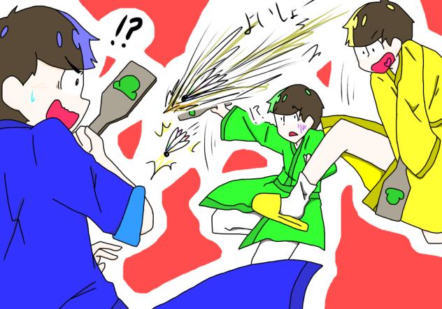 保留組で羽根つき