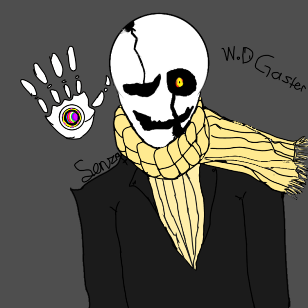 Gaster Drawing by SenzaSugaR