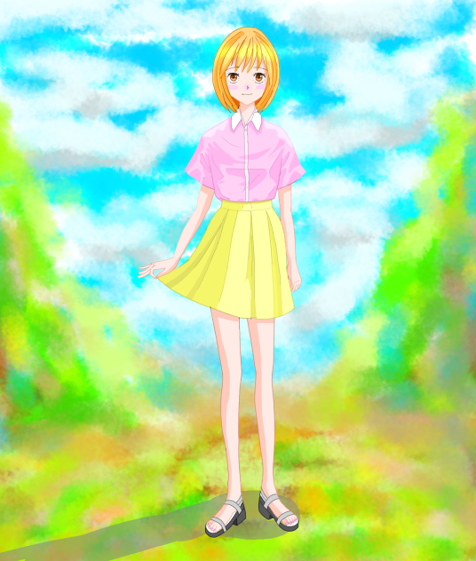 山道で