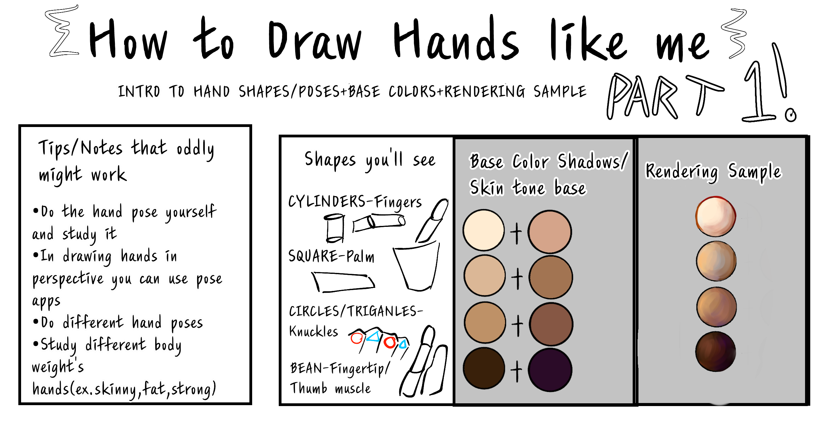 How to Draw Hands Part 1! - ibisPaint