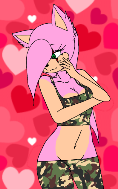 Camo Suits Me Amy The Sweet HedgeHog