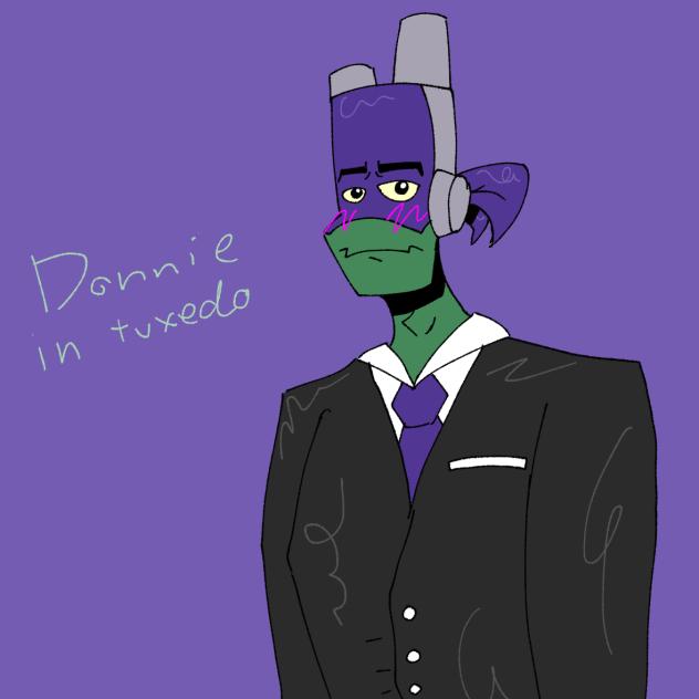 Donnie in a tuxedo