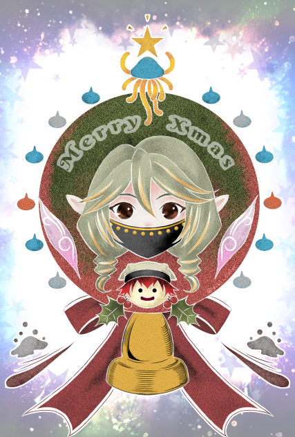 クリスマス絵リメイク