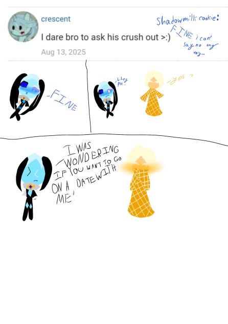 shadowmilk asked his crush out!