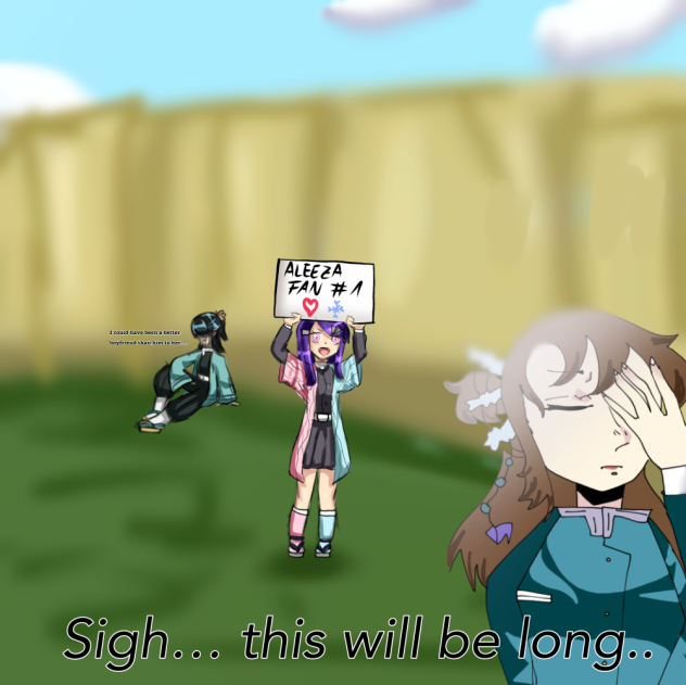 Hashira training with aleeza