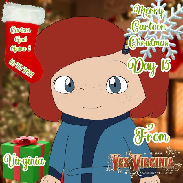 Merry Cartoon Christmas Day 15 Virginia