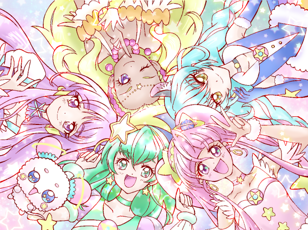 みにまんじゅうさんの線画塗らせていただきました