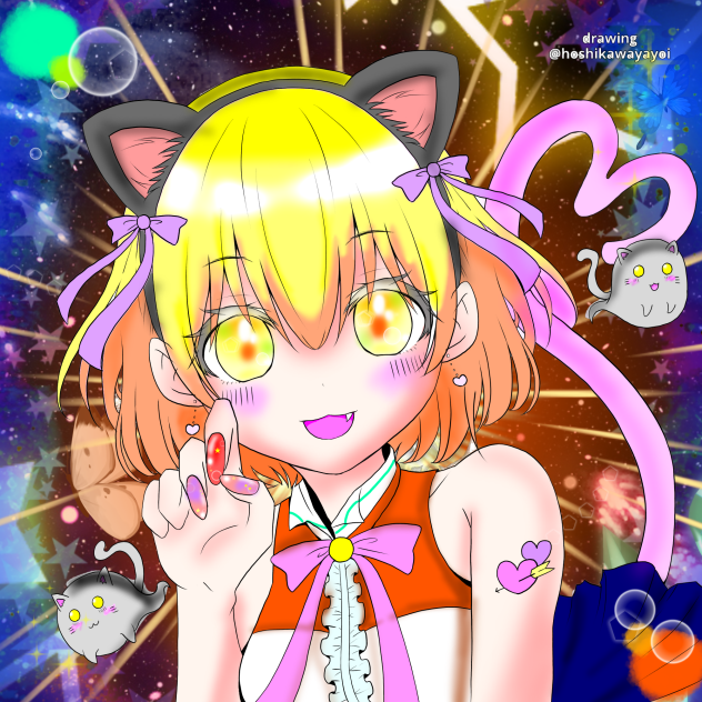 星川ヤヨイ様の線画をお借りしました！