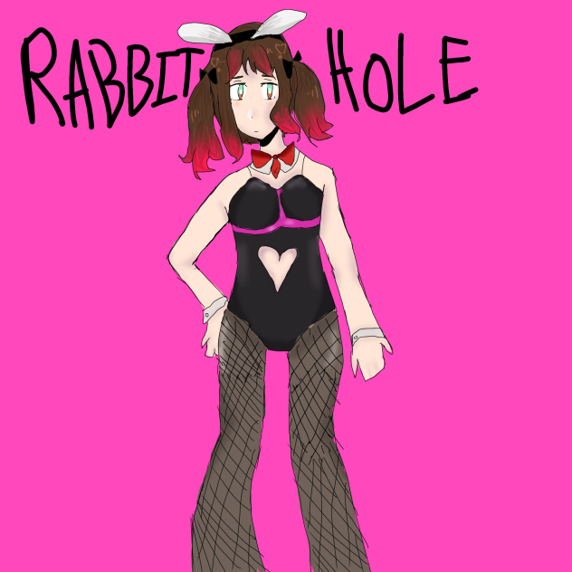my OC in Rabbit hole (I was bored)