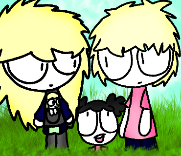 a little nice drawing of a family