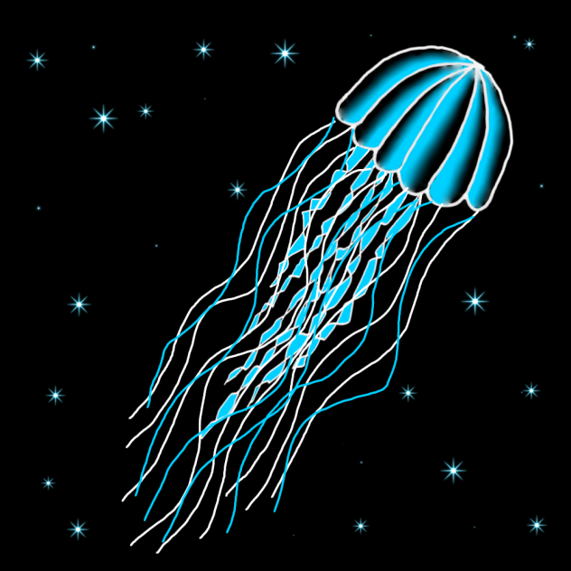Neon DeepWater Jellyfish
