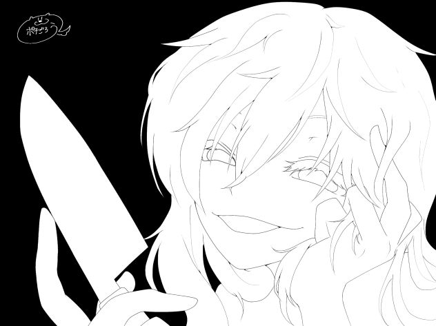 ヤンデレ　線画
