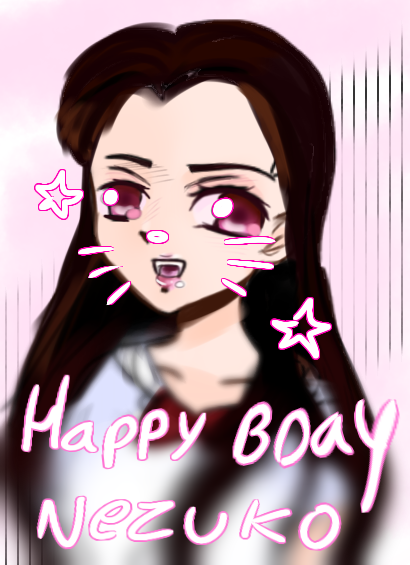 Happy birthday, Nezuko!