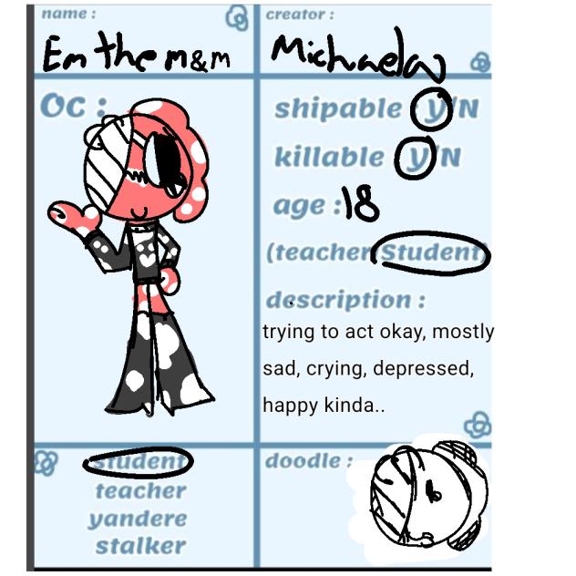 FOR DANDY'S WORLD YANDERE X3