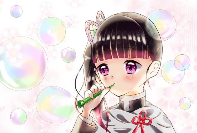 カナヲがシャボン玉ふいてるだけ Ibispaint