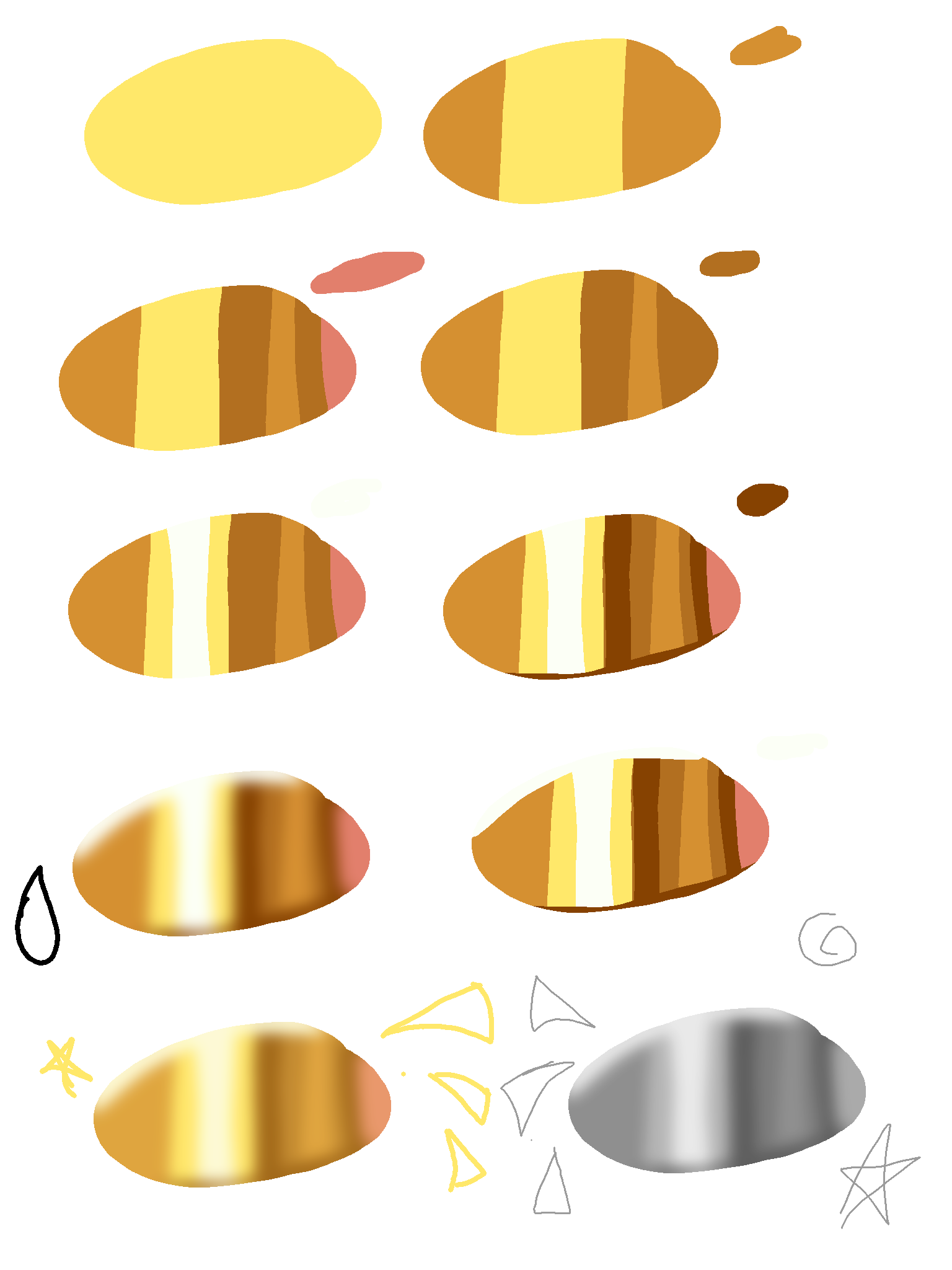 Gold and Silver - ibisPaint