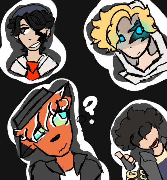 A bunch of headshots of my AU