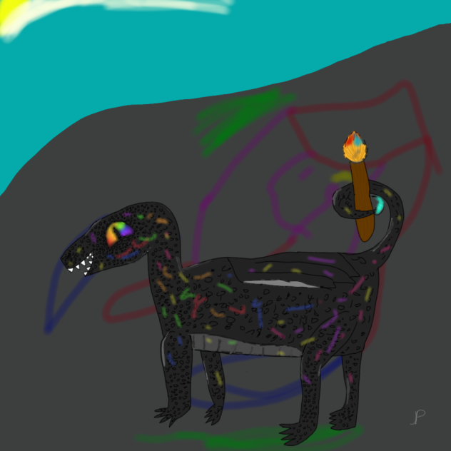 Painted dragon