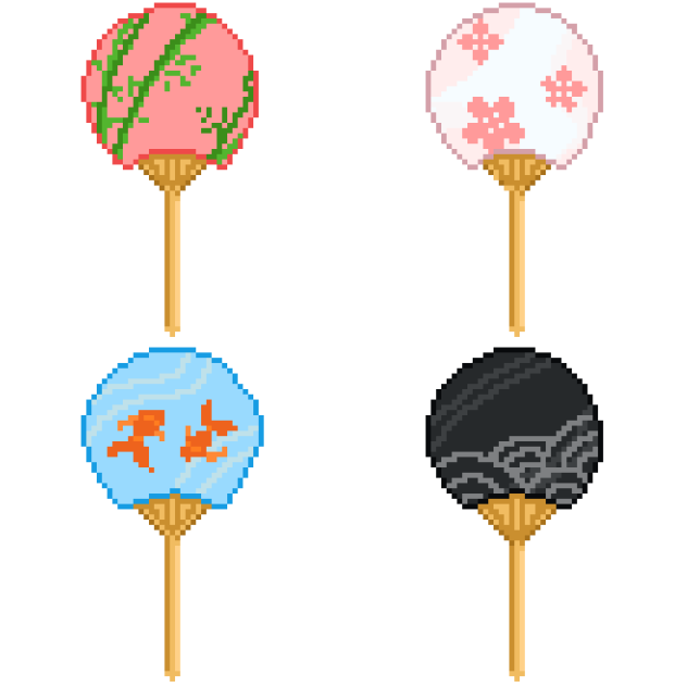 paper fan (pixel)