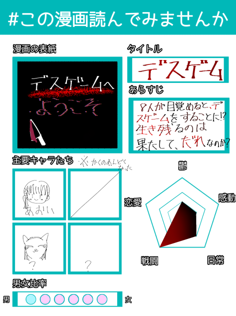この漫画読んでみませんか　デスゲーム